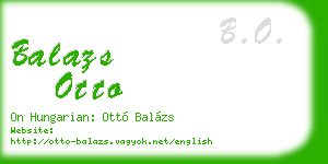 balazs otto business card